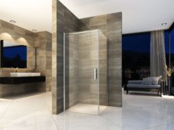 Aloni douchecabine 80×80×190 cm | chroom draaideur 6 mm veiligheidsglas