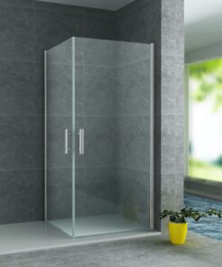 Aloni douchecabine 80×80×190 cm | chroom pendeldeuren 6 mm veiligheidsglas