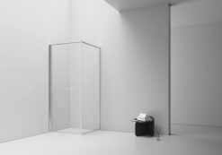 Douchecabine aloni Inslide 90×90×200 cm | chroom ruimtebesparend 6 mm veiligheidsglas