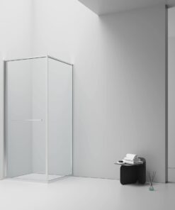 Douchecabine aloni Inslide 90×90×200 cm | chroom ruimtebesparend 6 mm veiligheidsglas