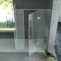 Alternative view of Douchecabine aloni 90x120x195 cm | chroom draaideur + 2 vaste wand 8 mm veiligheidsglas