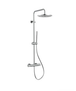 Stria Regendoucheset Thermostatisch Cool Touch Hoofddouche 30 cm Chroom