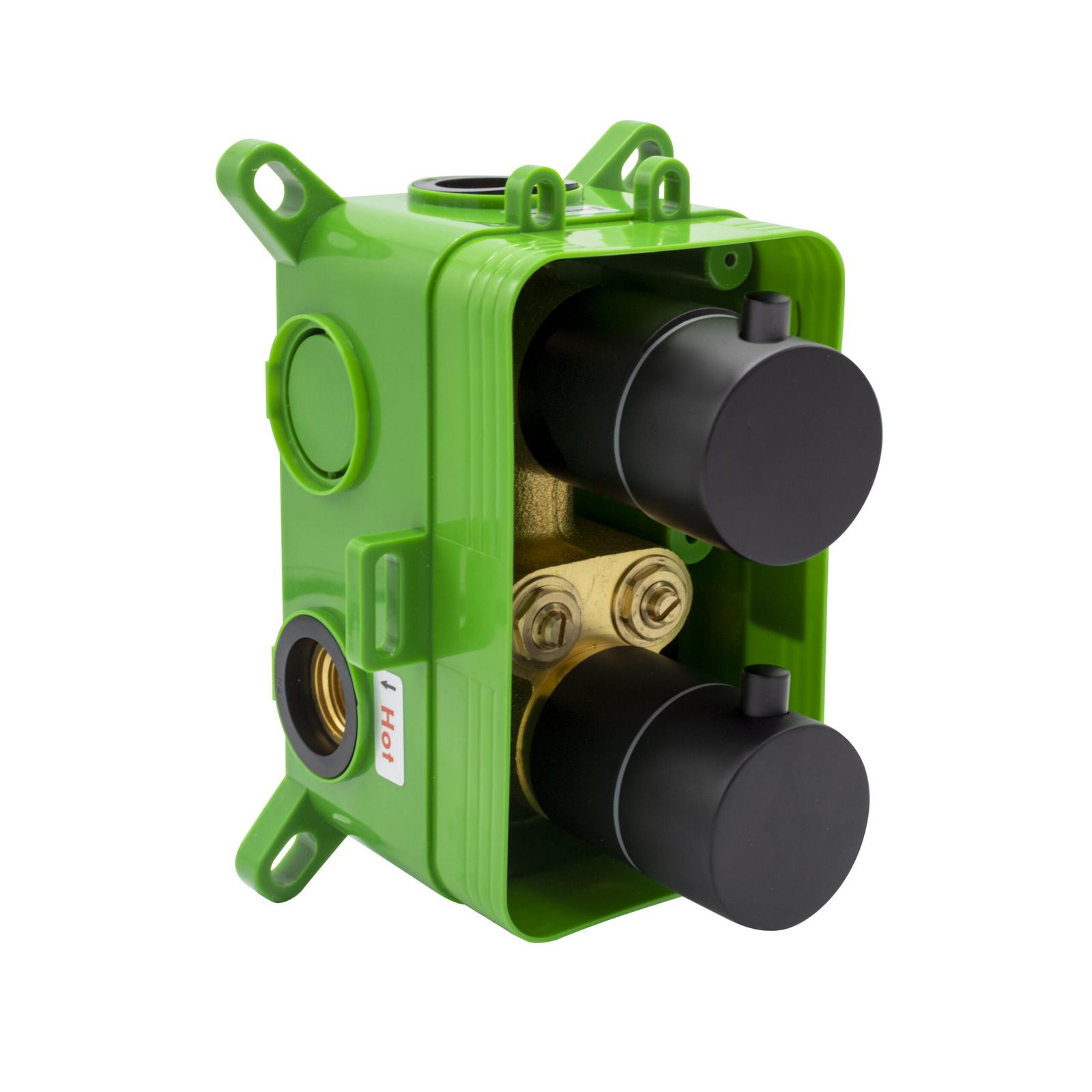 Aloni Inbouw Thermostatische Doucheset met Regendouchekop Ø25cm in Geborsteld Goud - Afbeelding 2
