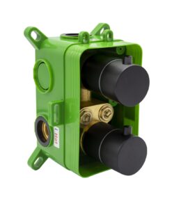 Alternative view of Aloni Inbouw Thermostatische Doucheset met Regendouchekop Ø25cm Mat Zwart